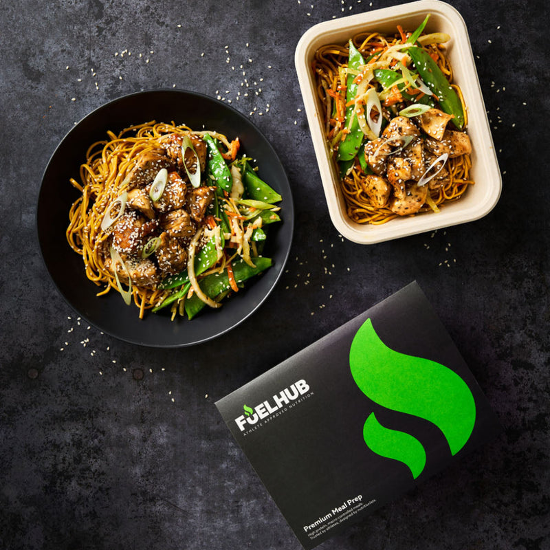 Honey & Chilli Chicken with Egg Noodles & Stir Fry Veg