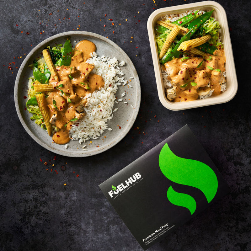 Thai Coconut Chicken Curry with Jasmine Rice and Greens