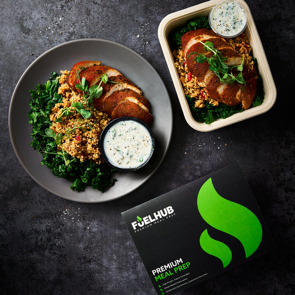 Greek Chicken Tabbouleh with Kale & Tzatziki