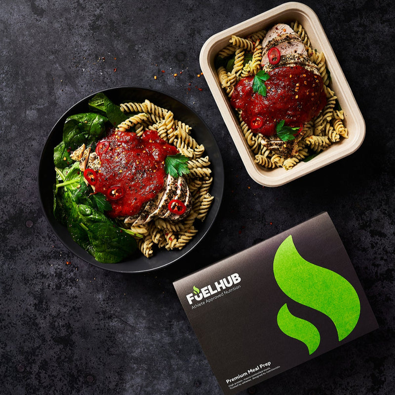 Chicken Arrabbiata with Pasta & Spinach