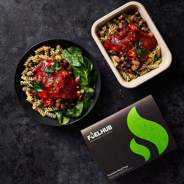 Spicy Bean Arrabbiata with Pasta & Spinach
