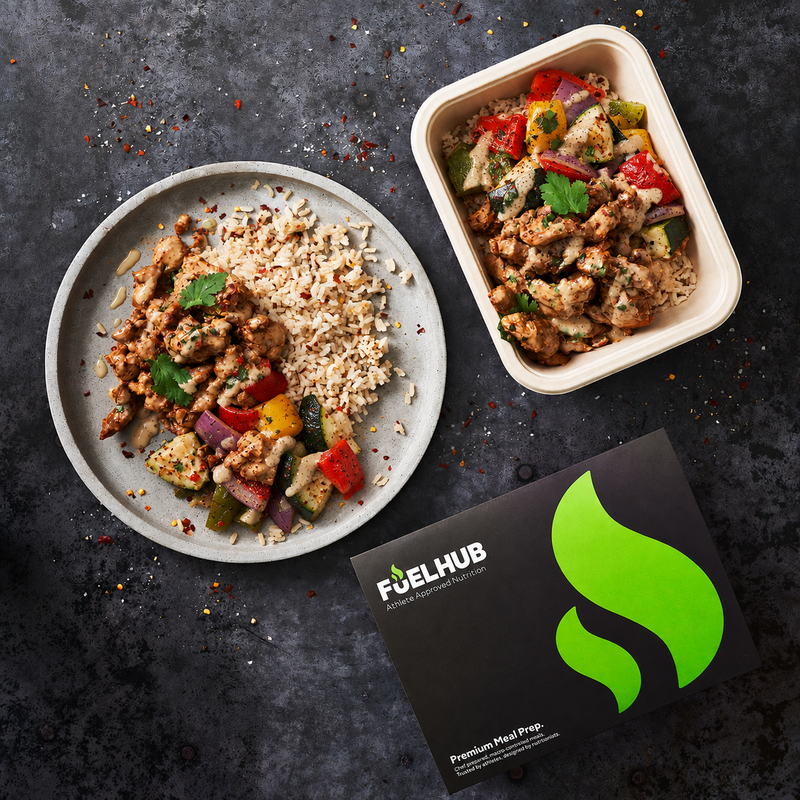 Chicken Shawarma with Wholegrain Rice & Roasted Med Veg