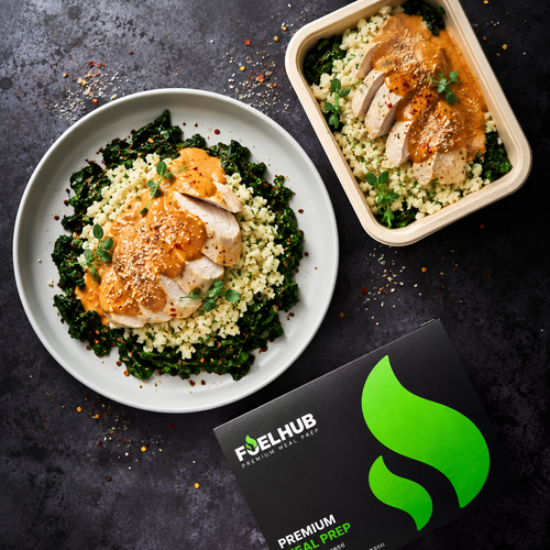 Creamy Thai Chicken Curry & Cauli Rice Asian style greens