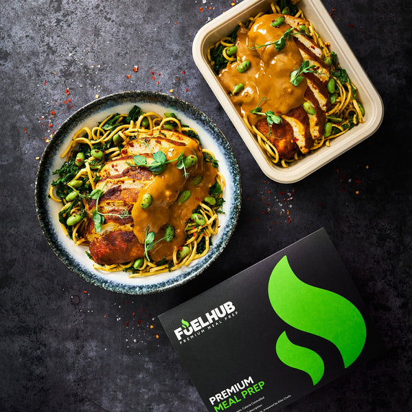 Katsu Chicken Noodles with Kale & Edamame