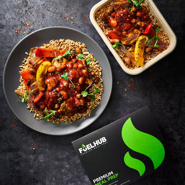 Fajita Chicken with Wholegrain Rice, Mixed Beans & Cajun Veg