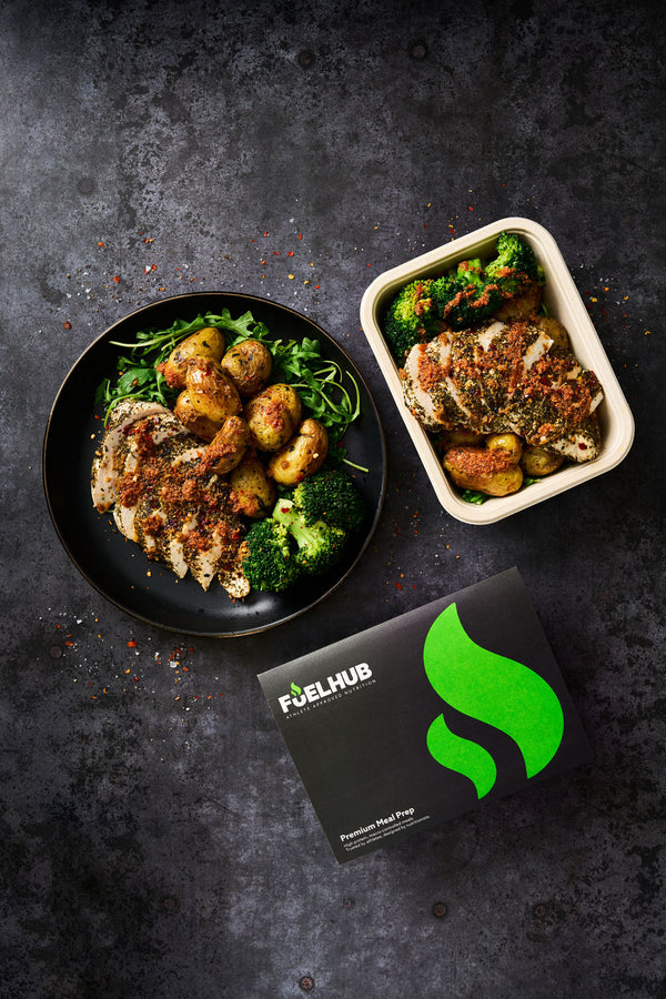 Italian Chicken Pesto with Roasted New Potatoes & Broccoli
