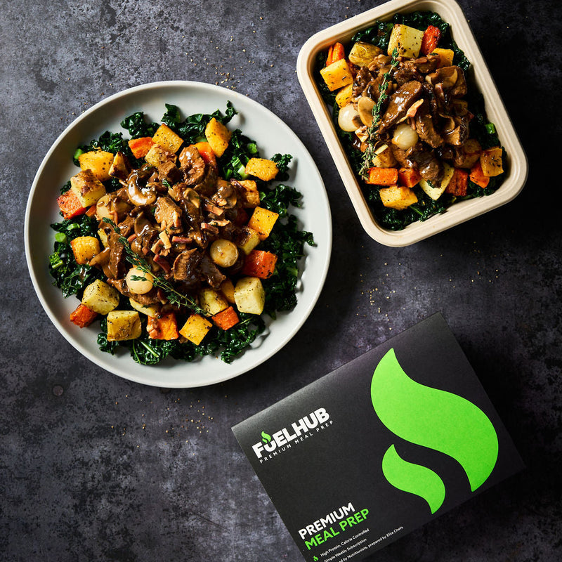 Beef Bourguignon with roasted roots and nero cabbage (£1 supplement)