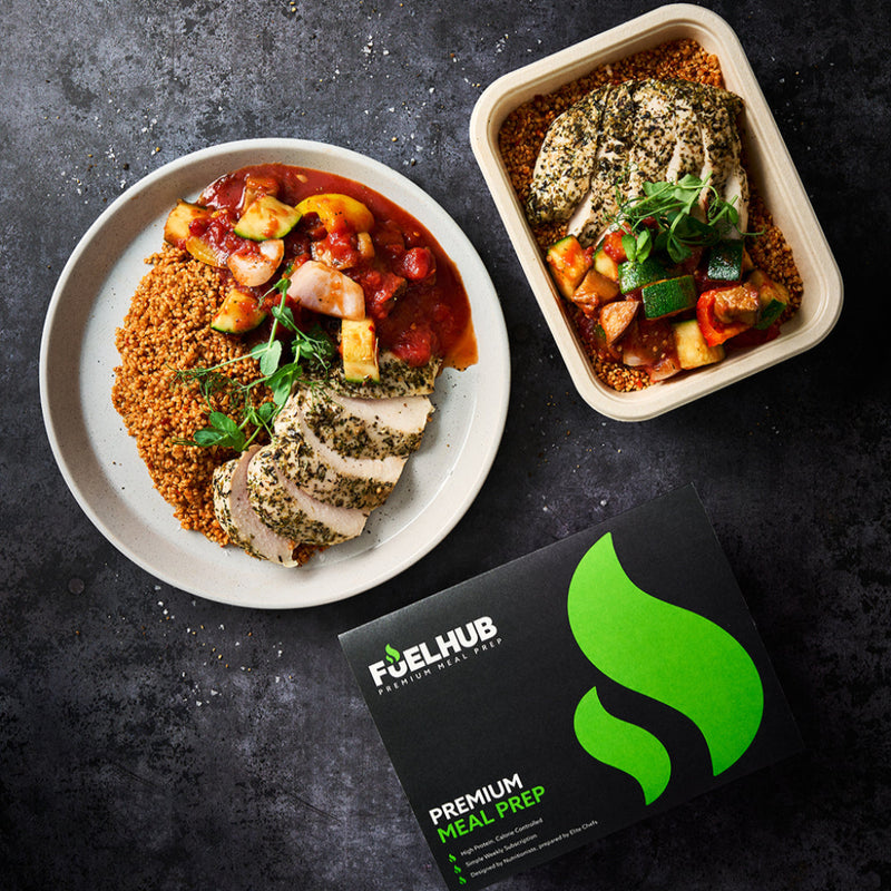 Garlic & Herb Chicken with Cajun Quinoa & Ratatouille