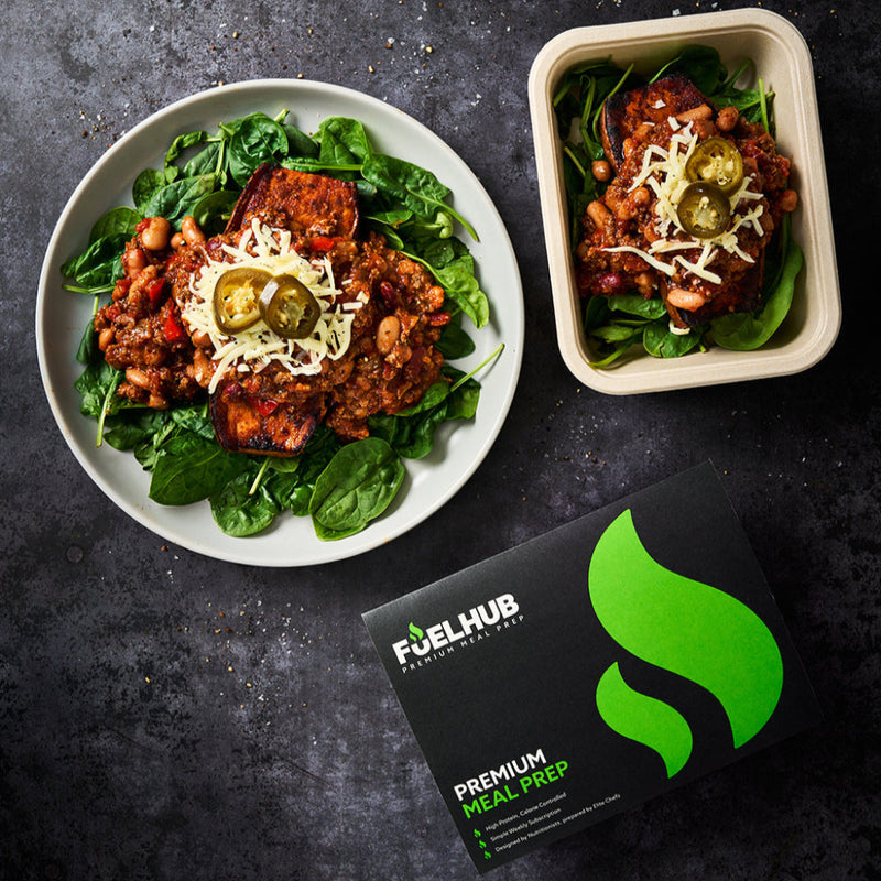 Chilli Loaded Sweet Potato with spinach, mozzarella & jalapenos