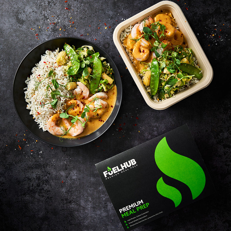 Thai King Prawns with Jasmine Rice and Greens