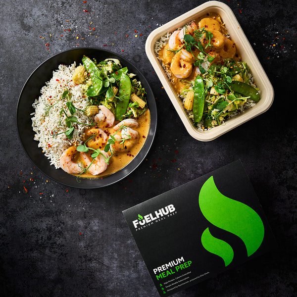 Thai King Prawns with Jasmine Rice and Greens