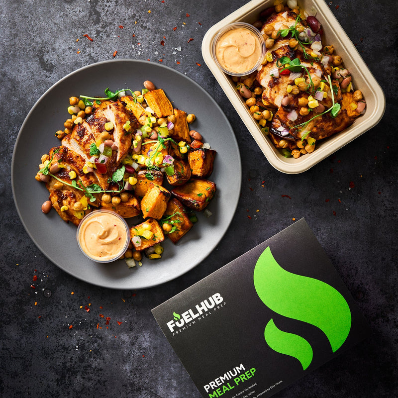 Smoky Chipotle Chicken with Roasted Sweet Potato & Cowboy Salad