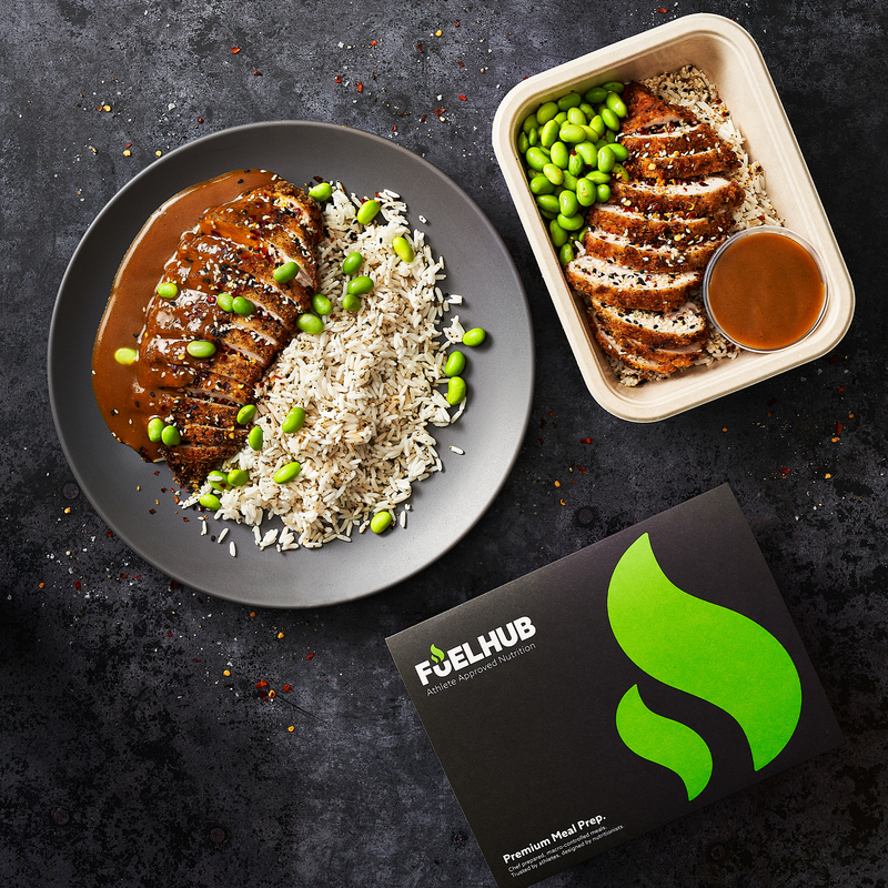 Chicken Katsu Curry with Rice & Edamame