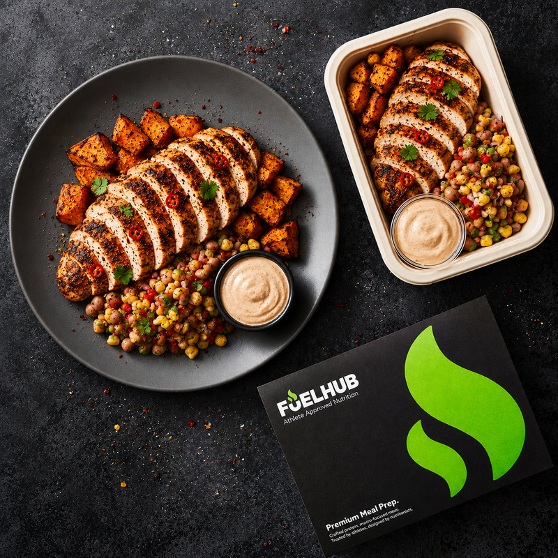 Smoky Chipotle Chicken with Roasted Sweet Potato & Cowboy Salad