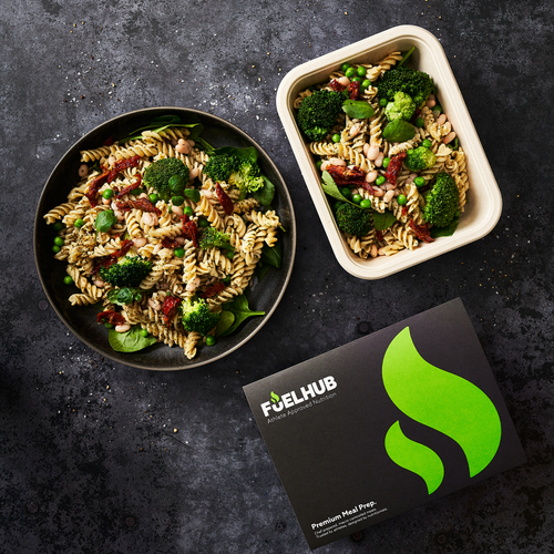 Pesto Pasta Italian beans broccoli & Sun Dried Tomatoes